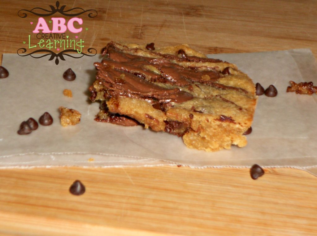Chocolate Chip and Nutella Blondie