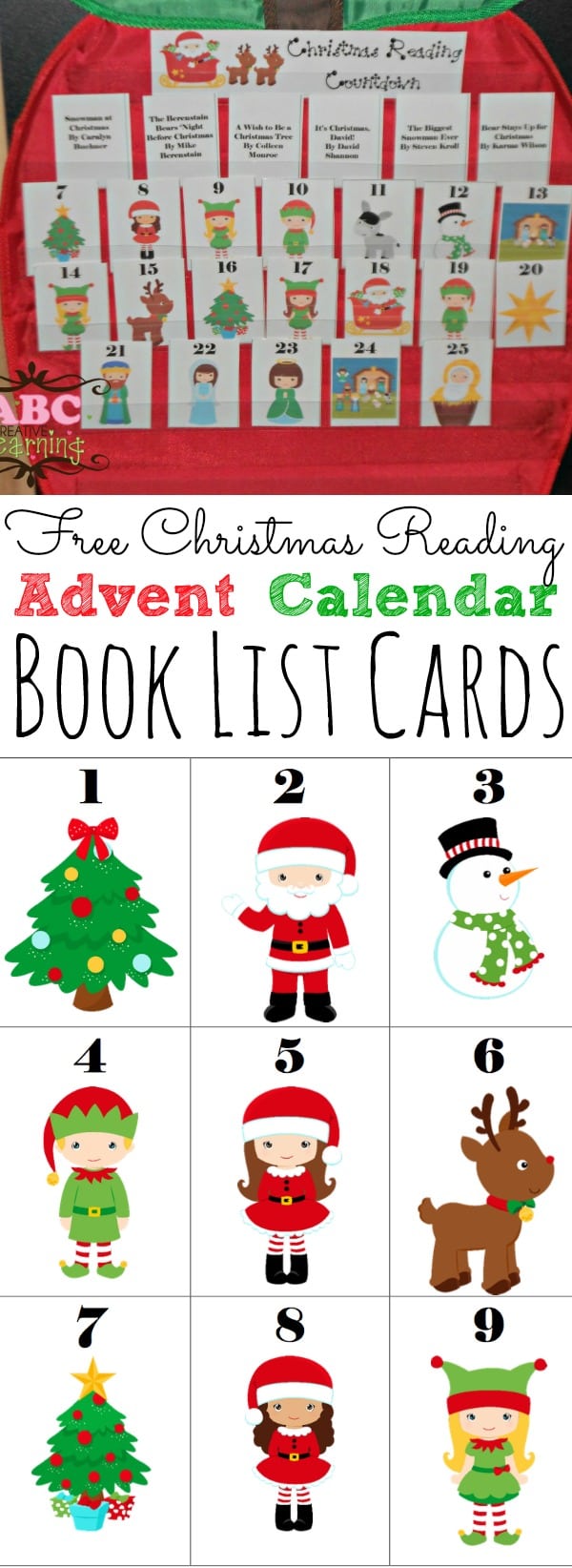 Free Christmas Reading Countdown Advent Calendar - simplytodaylife.com