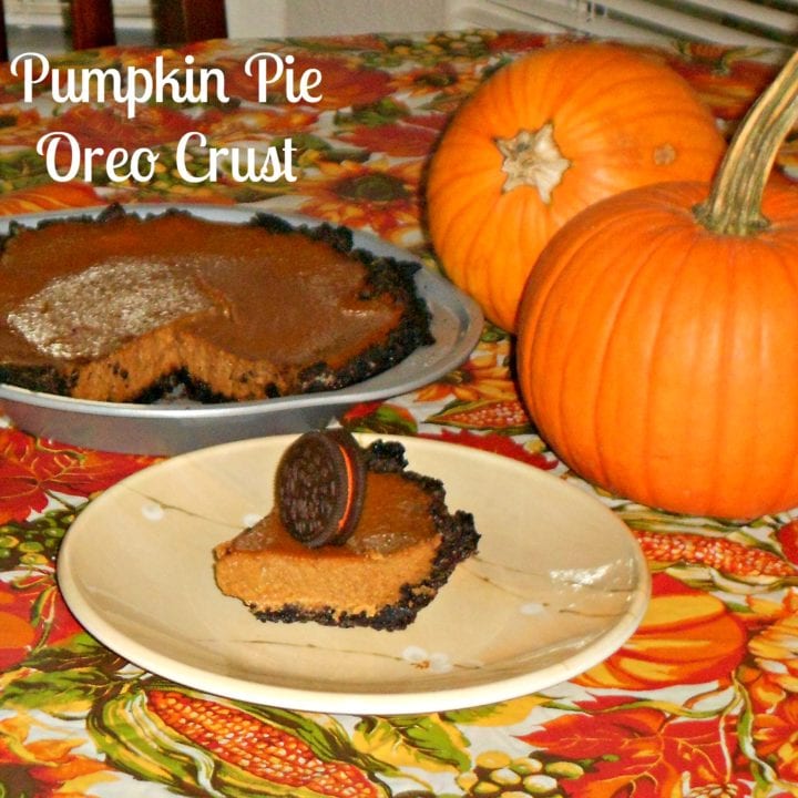 Pumpkin Pie with Oreo Crust