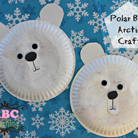 Polar Bear Paper Plate Arctic Craft
