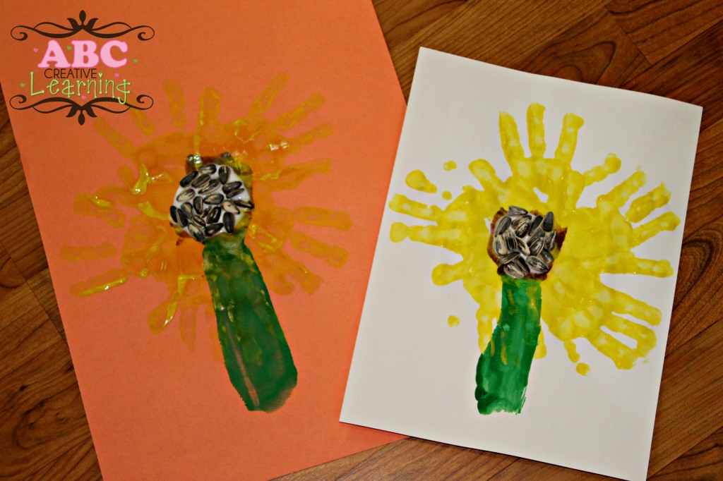 Beautiful Sunflower Handprints Craft