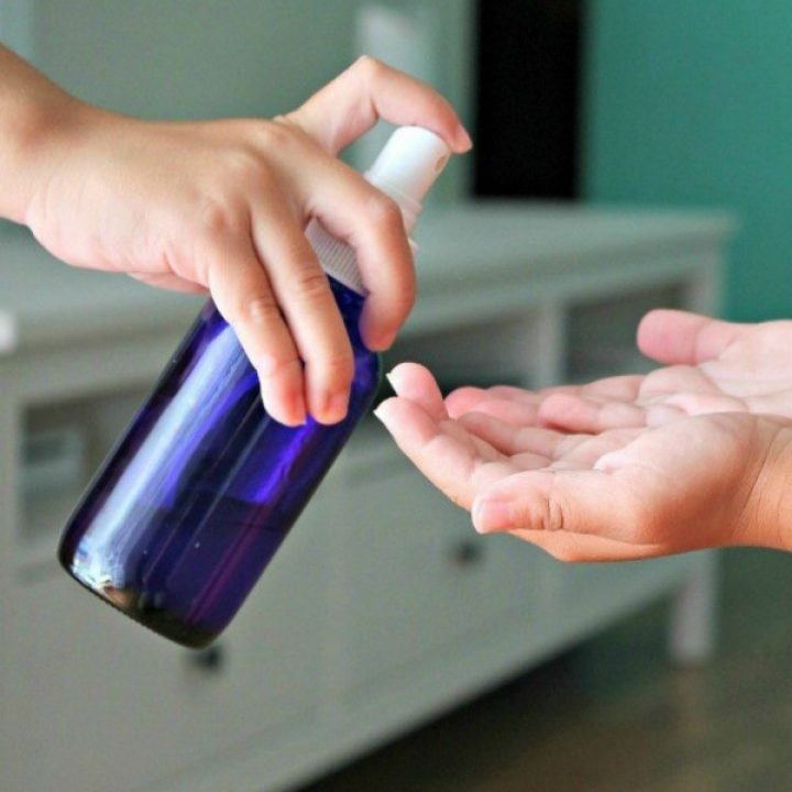 DIY Natural Hand Sanitizer Spray with Essential Oils