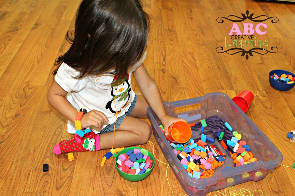 Pasta and Shape Sensory Bin