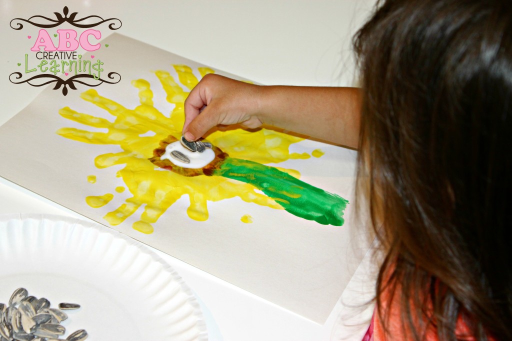 Sunflower Handprint Art