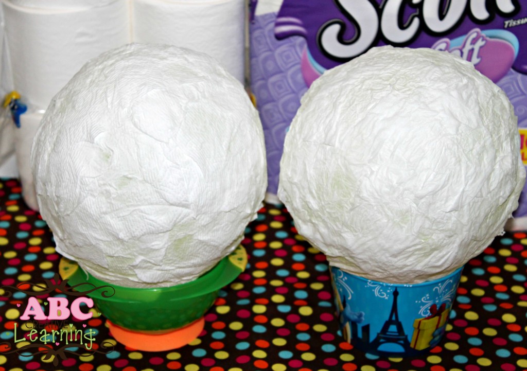 DIY 3D Moon with Scott bath tissue