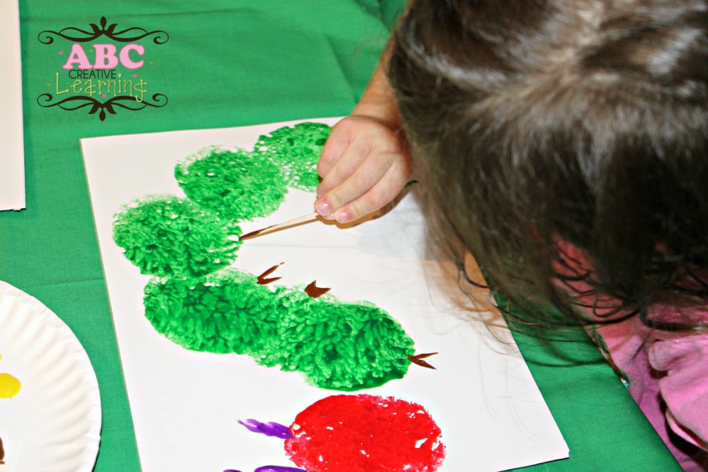 The Very Hungry Caterpillar Paint Craft