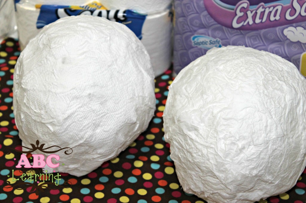 Scott tissue paper mache moons