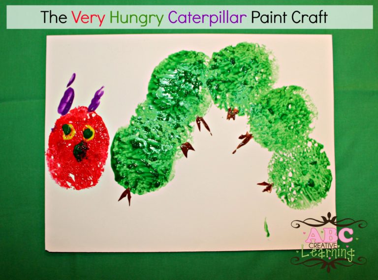 The Very Hungry Caterpillar Paint Craft