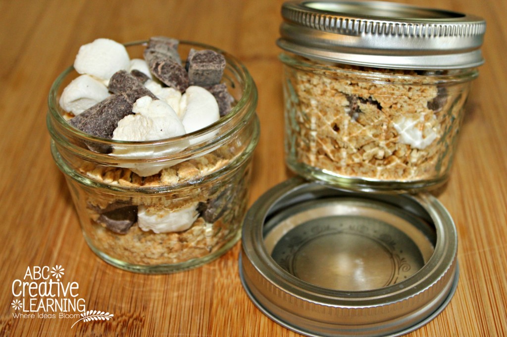 Camping Smores in a Jar