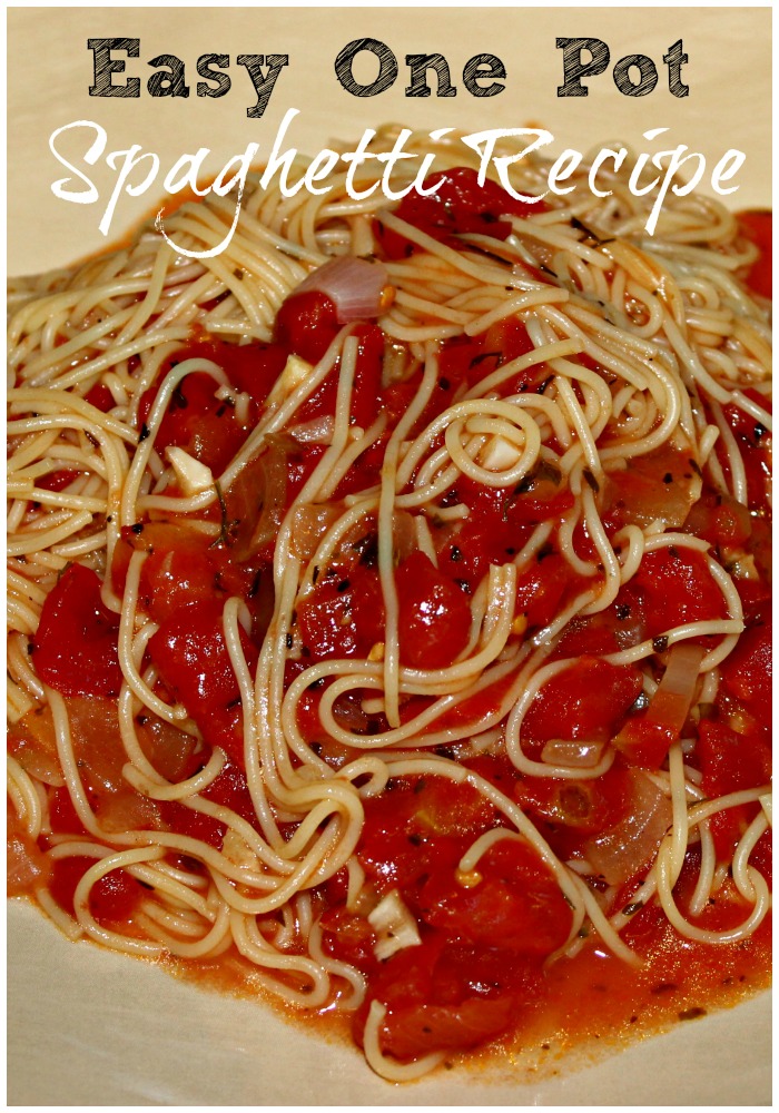 Easy One Pot Spaghetti Recipe