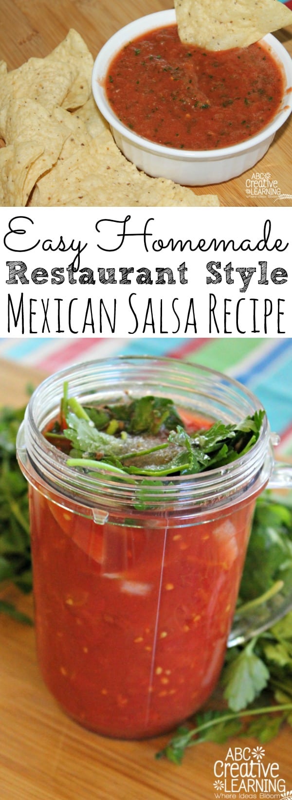 Homemade Restaurant Style Salsa