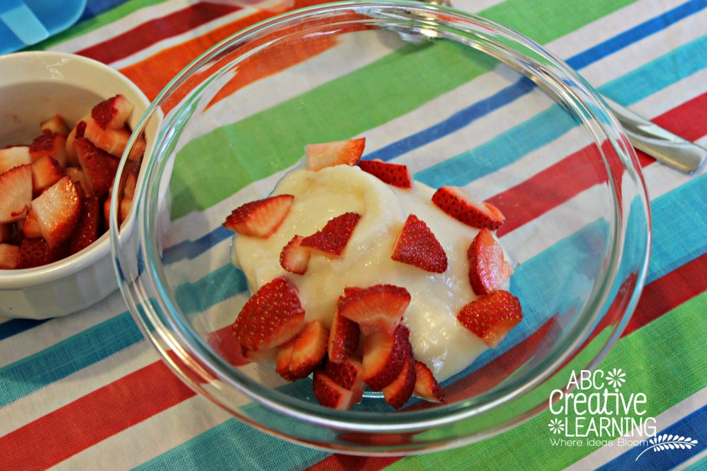 Strawberries and Non Dairy Yogurt