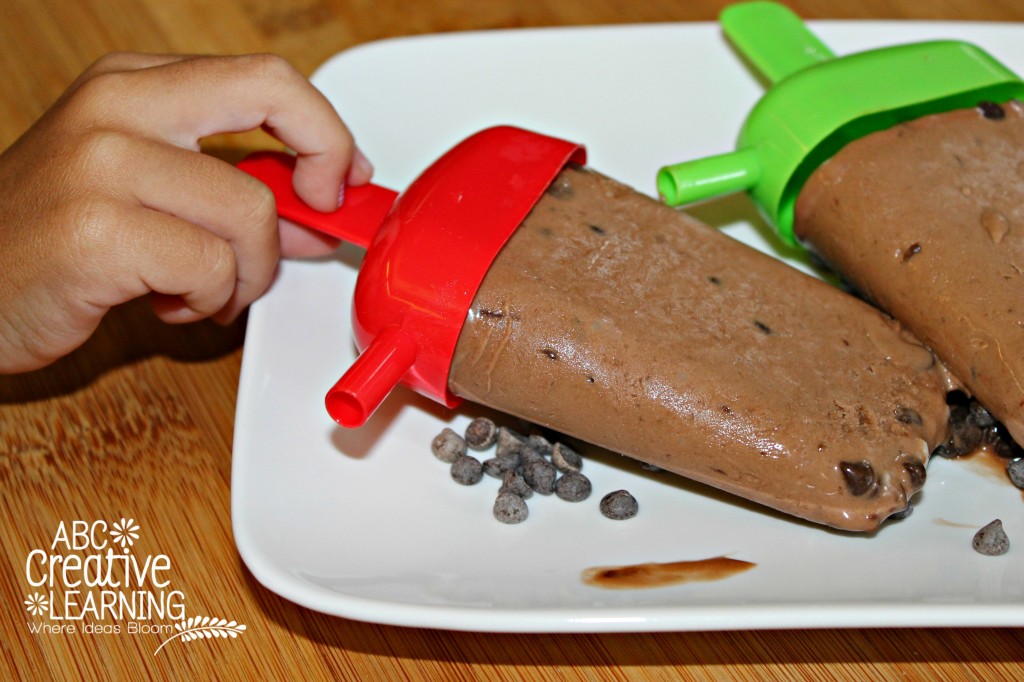 Chocolate Chip Banana Nutella Popsicles