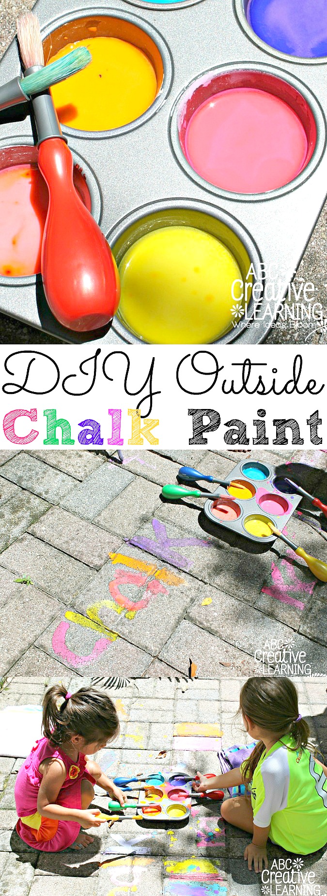 Non-Toxic DIY Paint Recipe For Kids - The Organised Housewife