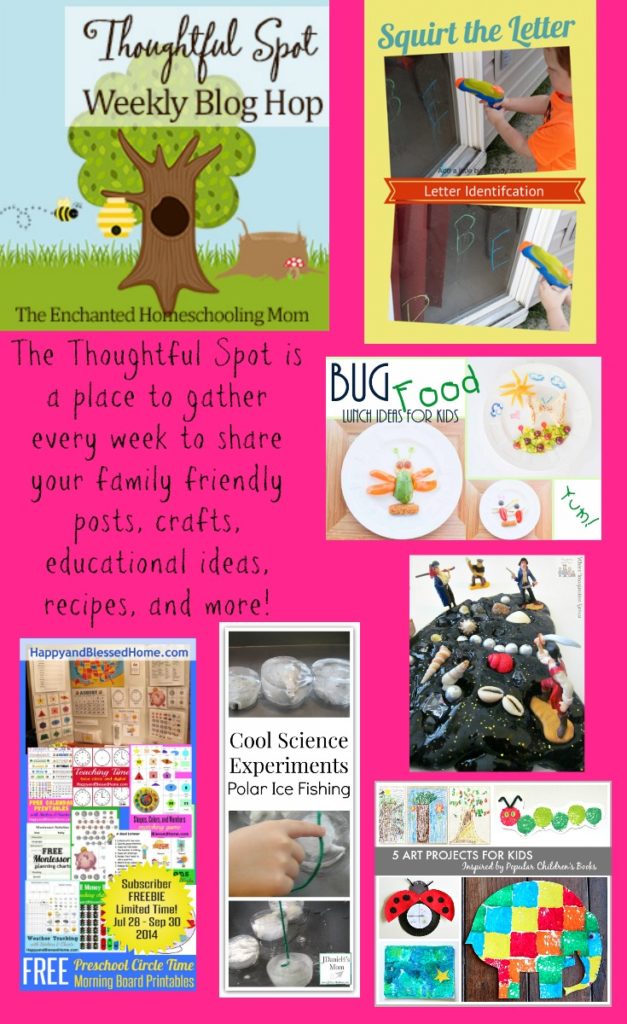 August The Thoughtful Spot is a place to gather every week to share your family friendly posts, crafts, educational ideas, recipes, and more!