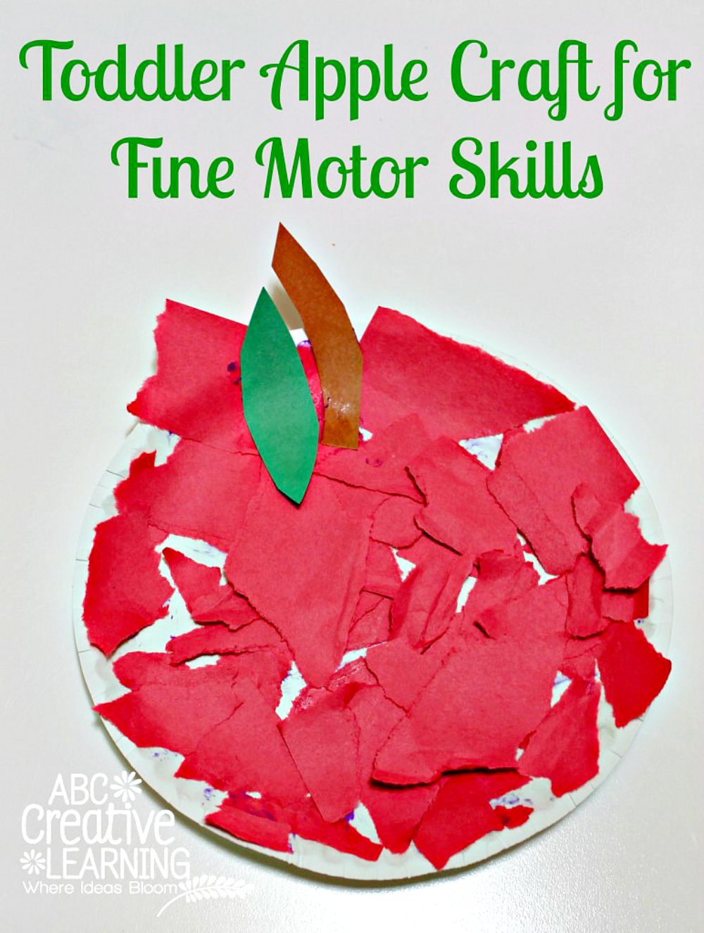 Toddler Apple Craft For Fine Motor Skills