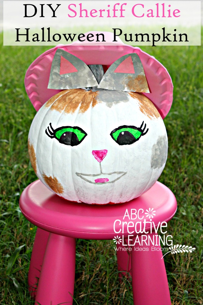 DIY Sheriff Callie Halloween Pumpkin Craft