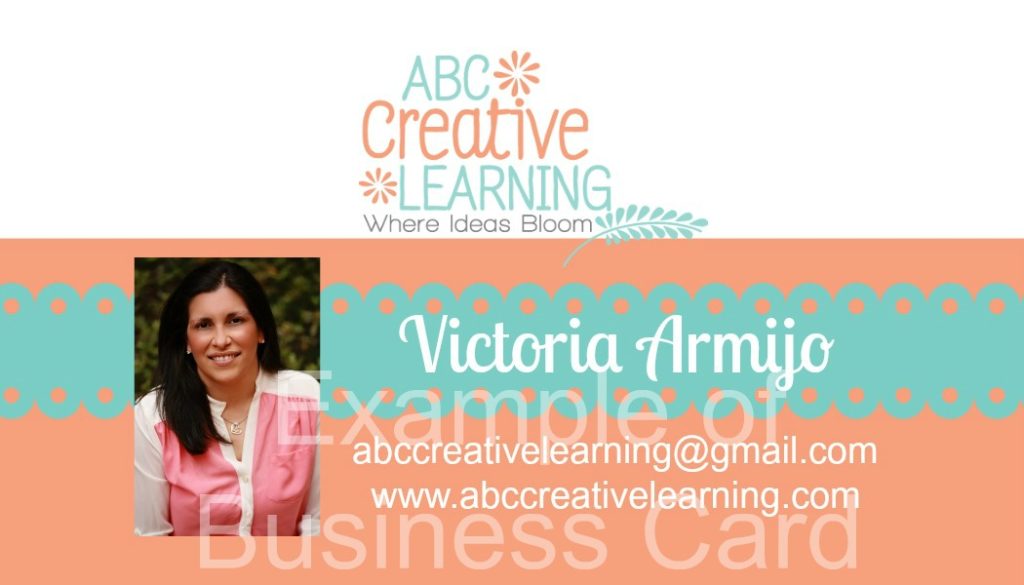 Example of Front of Business Card
