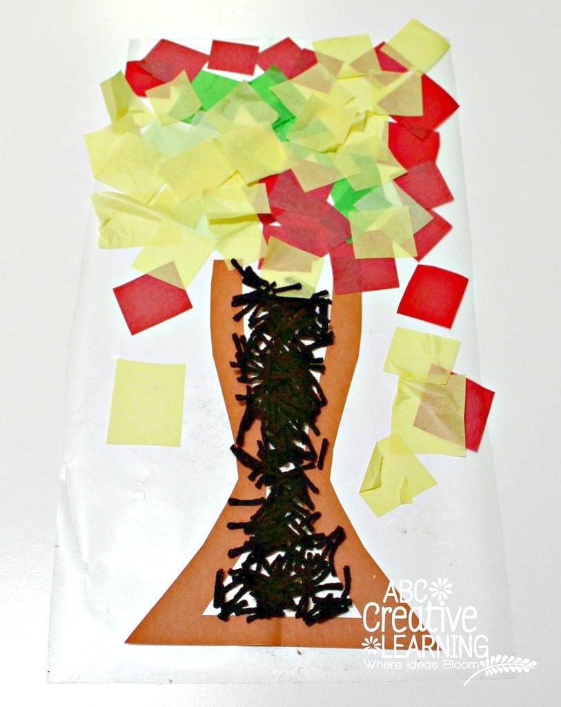 Fine Motor Skills Fall Tree Craft