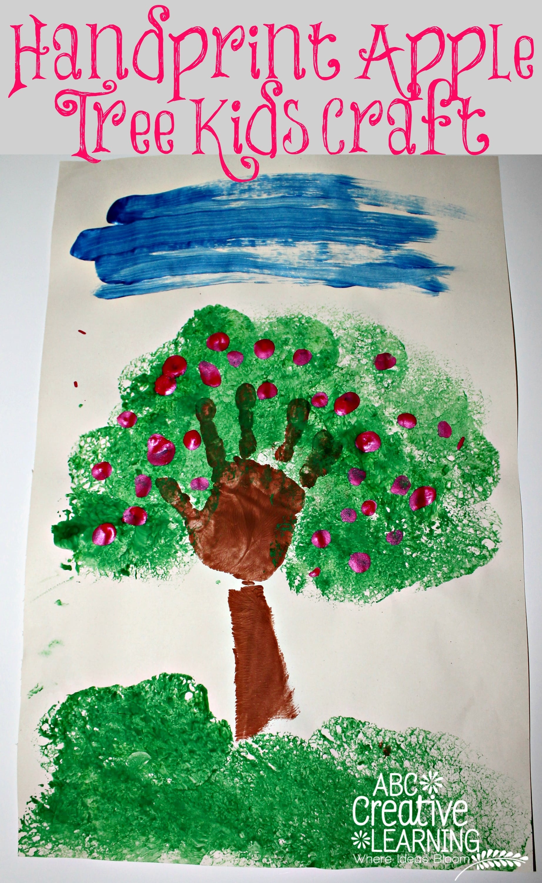 apple tree drawing kids