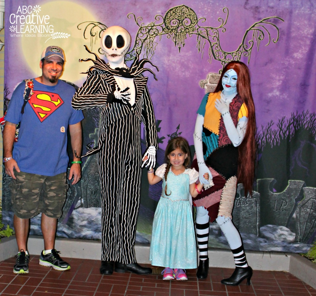 Jack and Sally at Mickey's Not So Scary Halloween Party