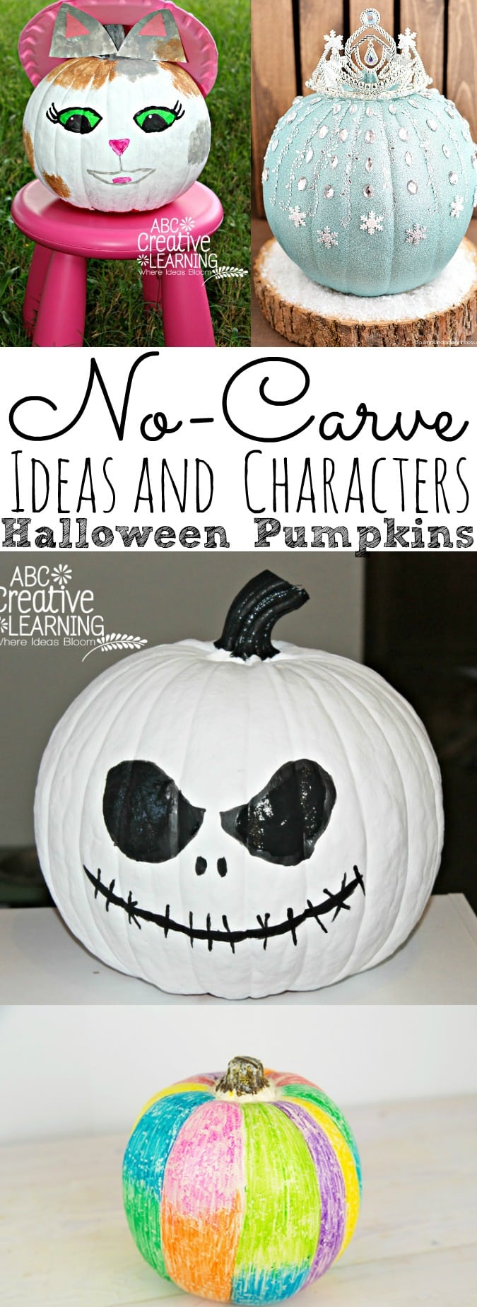 No Carve Halloween Pumpkin Ideas