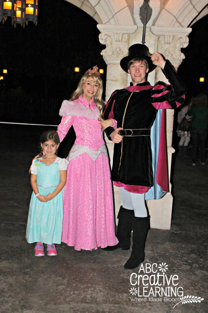 Aurora and Prince Phillip at the Very Merry Christmas Party