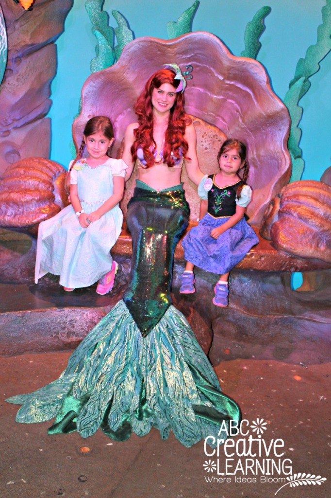 Meeting Ariel at Ariel's Grotto at Mickey's Very Merry Christmas Party