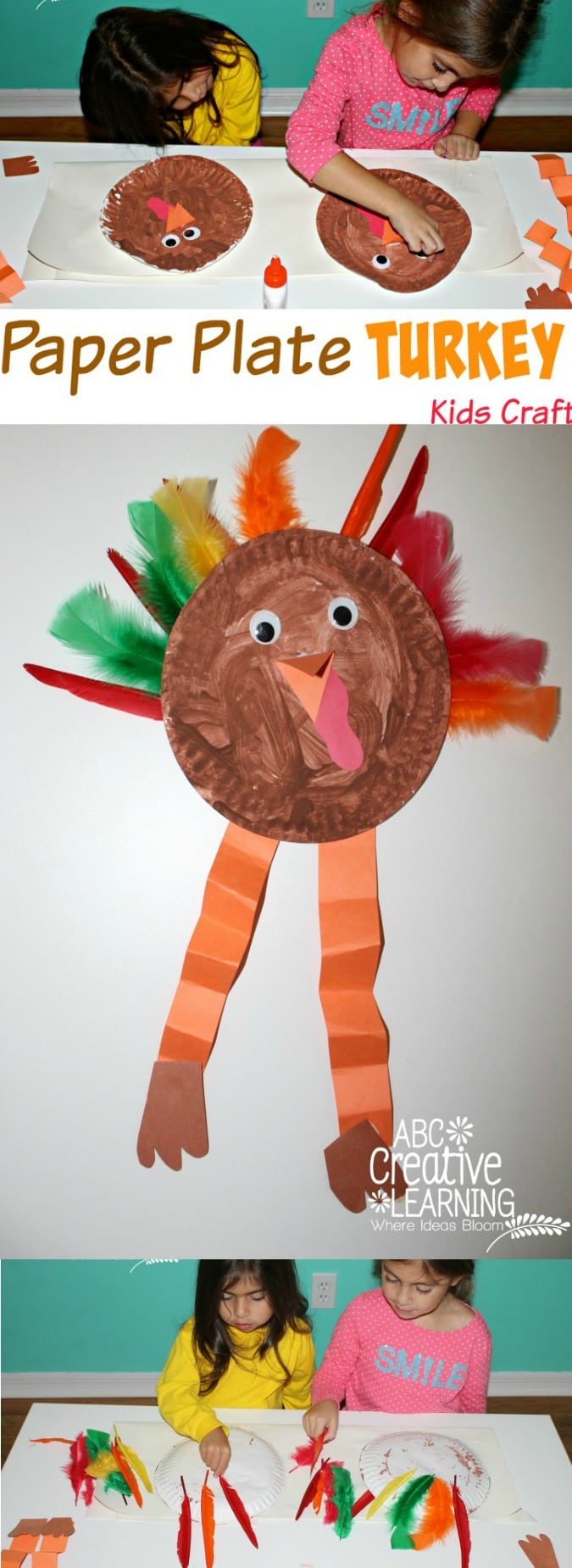 Paper Plate Turkey Kids Craft