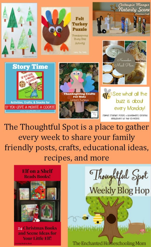 Thoughtful Spot Weekly Link Up Party to share family friendly posts, rafts educational ideas, recipes, and more!