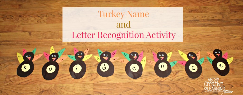 Turkey Name and Letter Recognition Activity