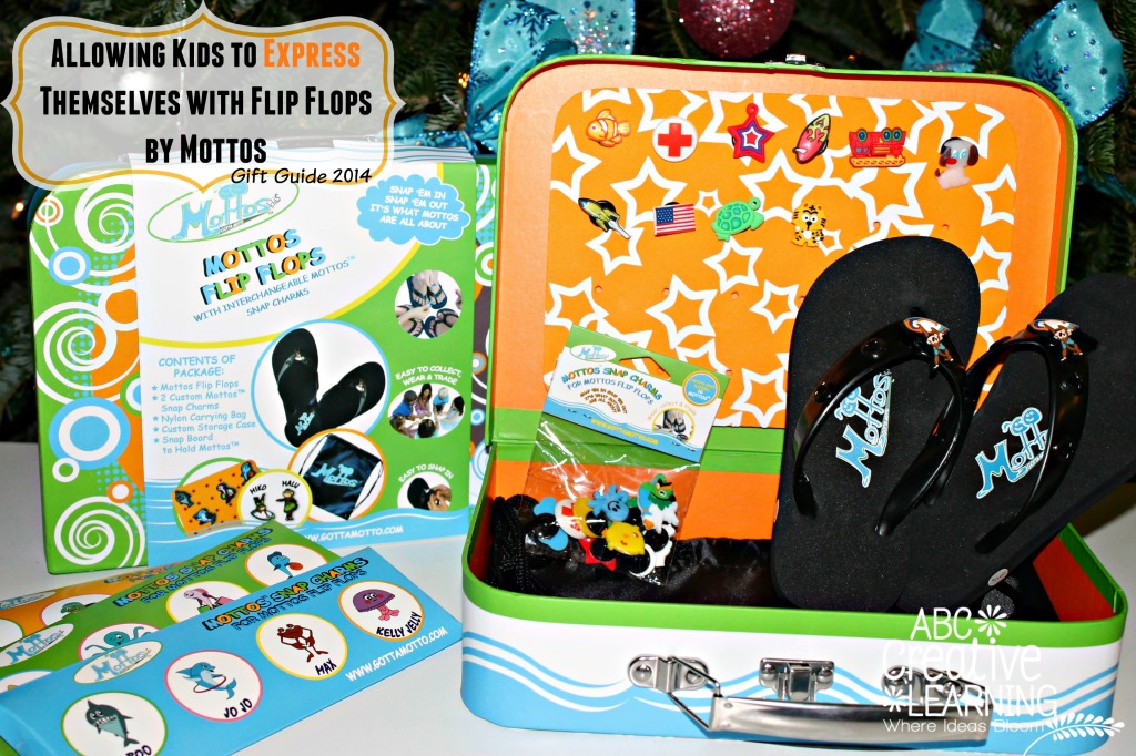 Allowing Kids to Express Themselves with Flip Flops by Mottos {Holiday Gift Guide}