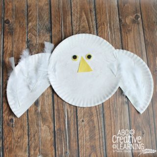 Easy Paper Plate Snowy Owl Kids Craft