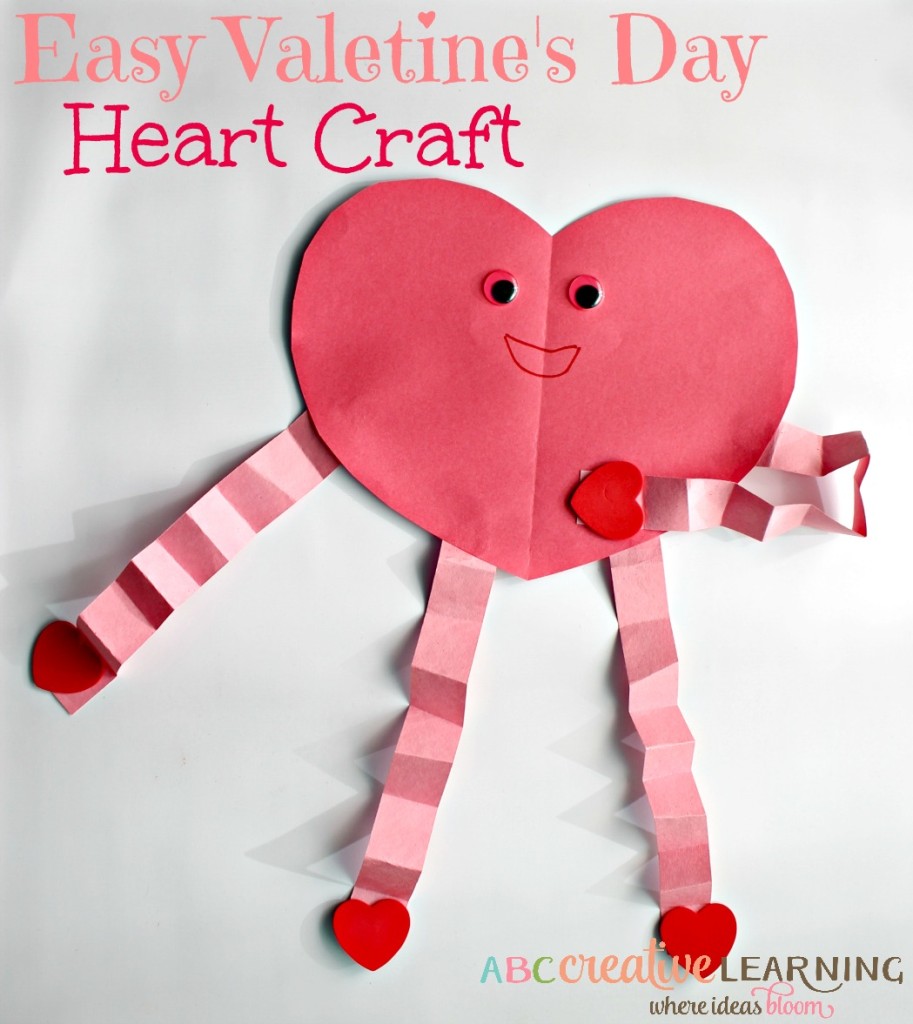 Easy Valentine’s Day Heart Craft