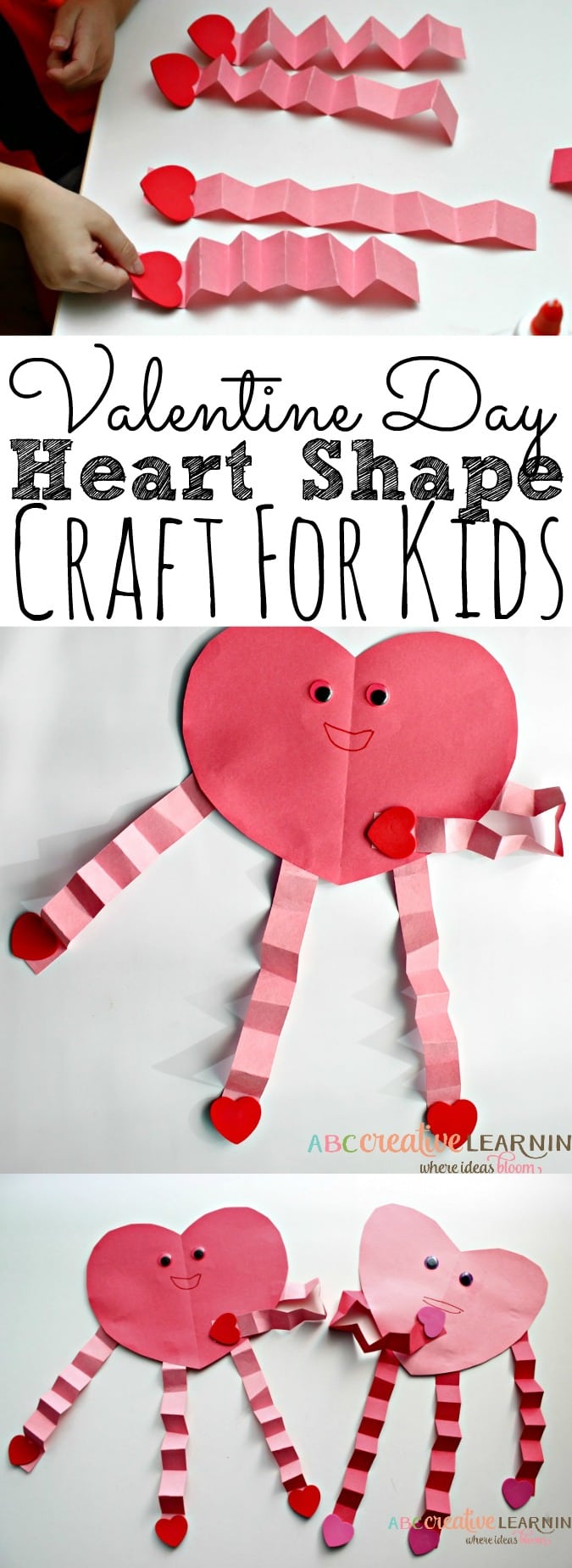 Easy and Cute Valentine s  Day  Heart Craft  For Kids