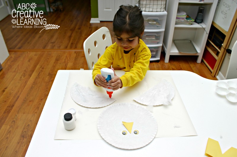 Paper Plate Kids Craft Snowy Owl