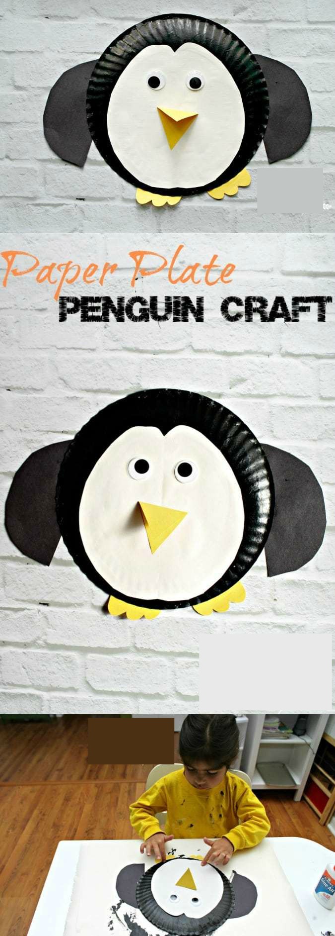 Paper Plate Penguin Craft