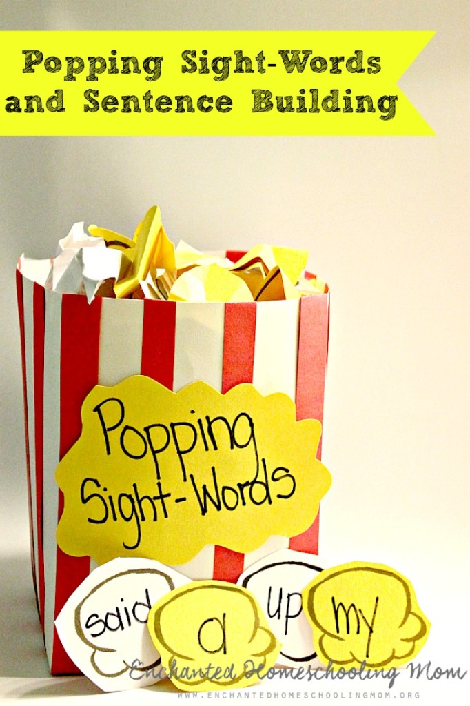 Popping Sight-Words and Sentence Building