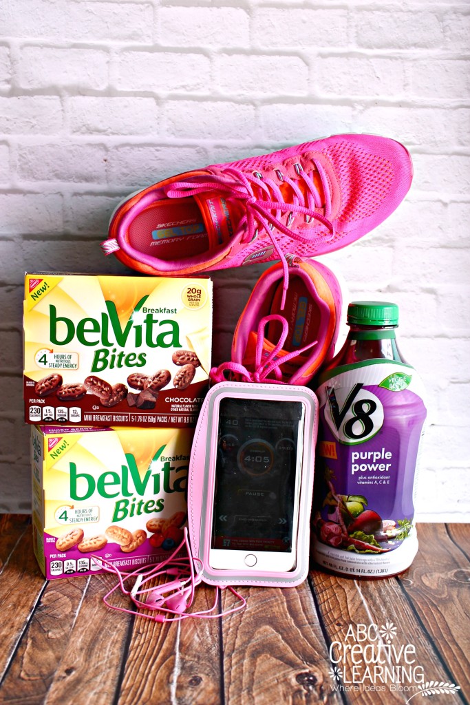 Training for the Princess Run with Belvita Bites and V8 Veggie Blend Breakfast Energy