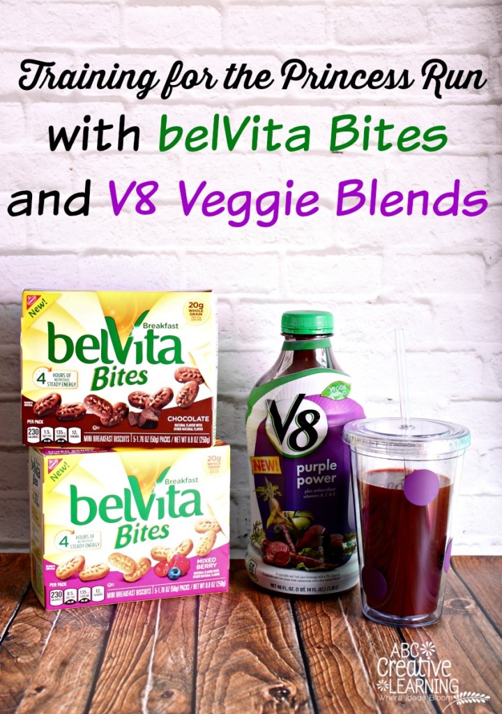 Training for the Princess Run with belVita Bites and V8 Veggie Blends