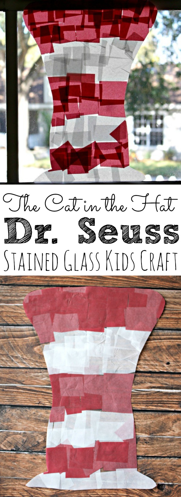 The Cat in the Hat Stained Glass Craft