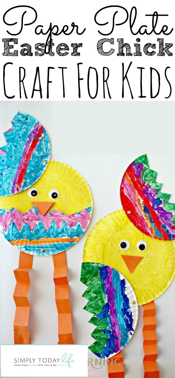 Paper Plate Easter Chick Craft