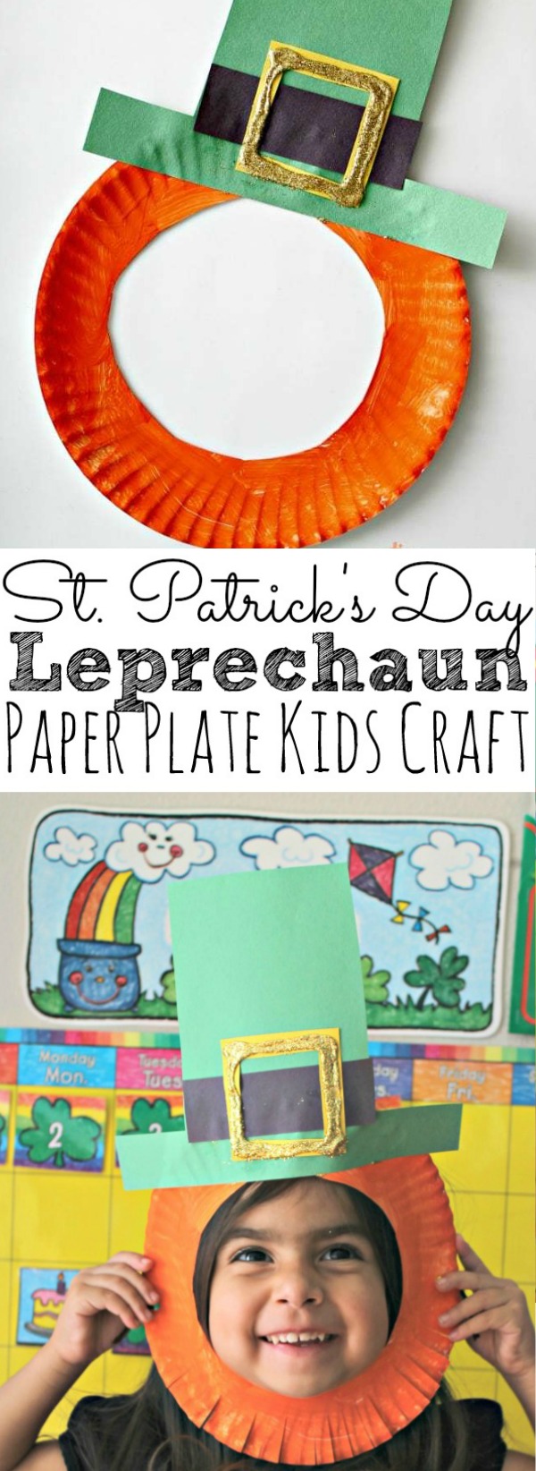 St. Patrick's Day Craft  Leprechaun Mask for Kids - Organized Chaos Blog