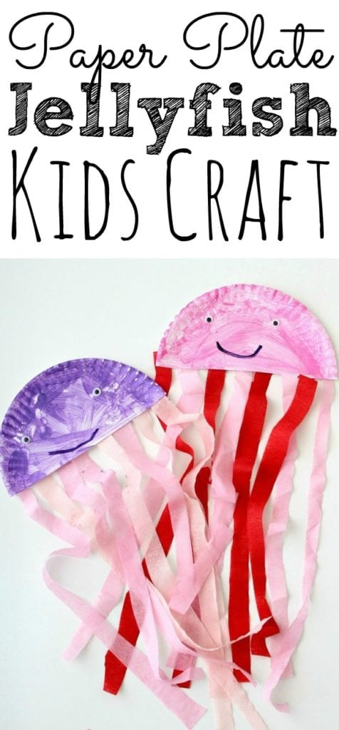 Easy Paper Plate Jelly Fish Kids Craft - Simply Today Life