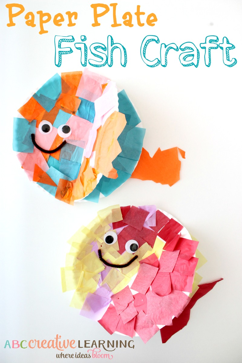 paper plate fish crafts for kids