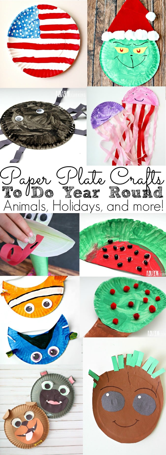 Paper Plate Crafts To Do Year Round - Animals, holidays, and more! - simplytodaylife.com