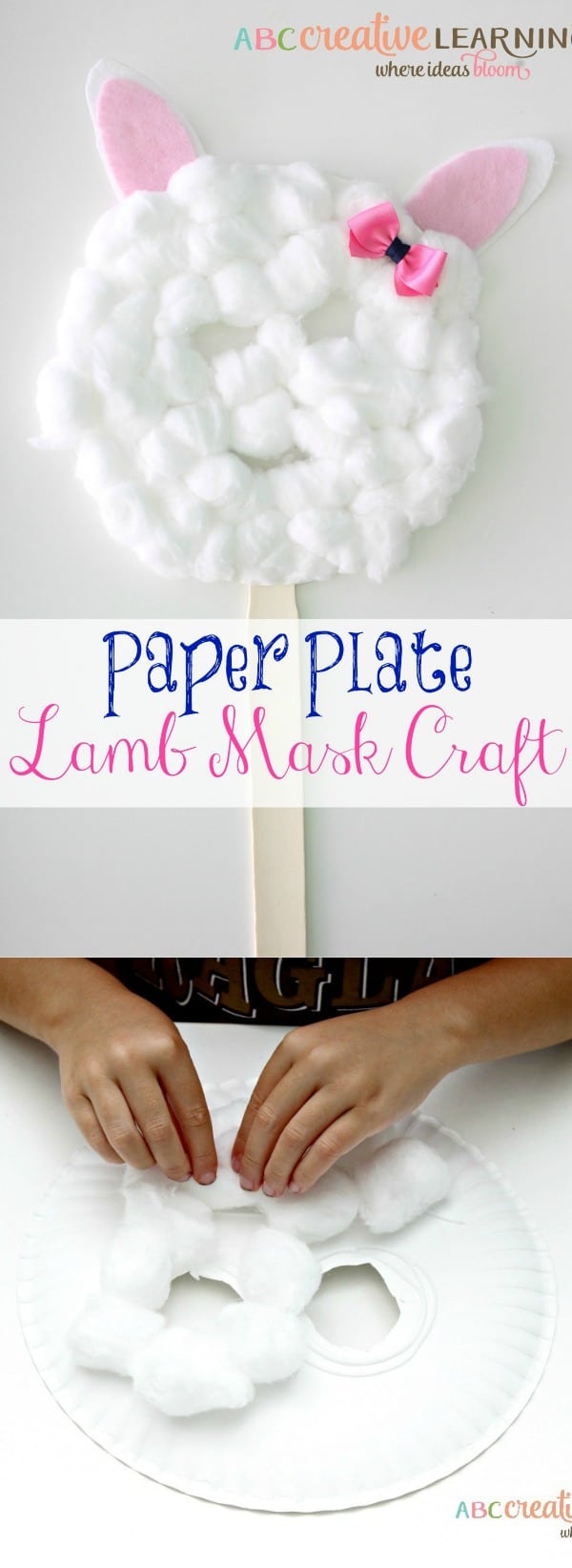 Paper Plate Lamb Mask Craft