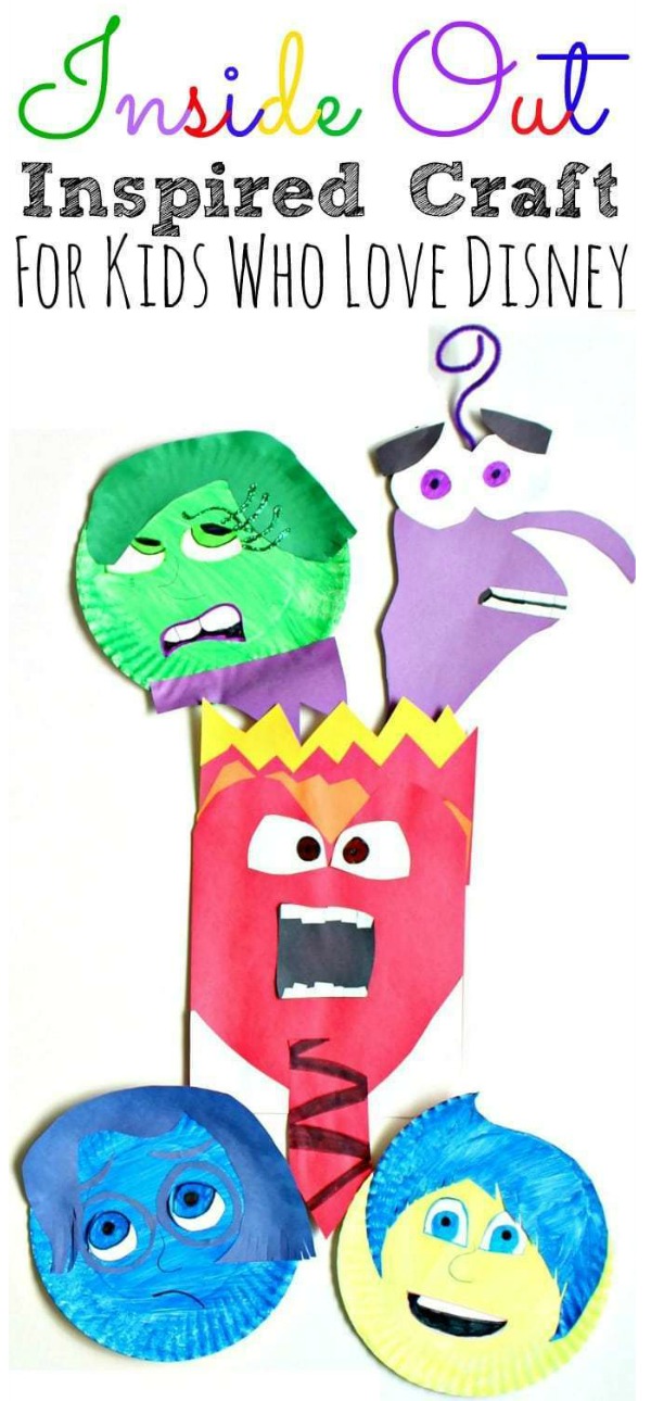 Inside Out Paper Plate Craft For Kids