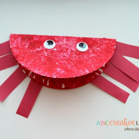 Paper Plate Ocean Crab Craft For Kids
