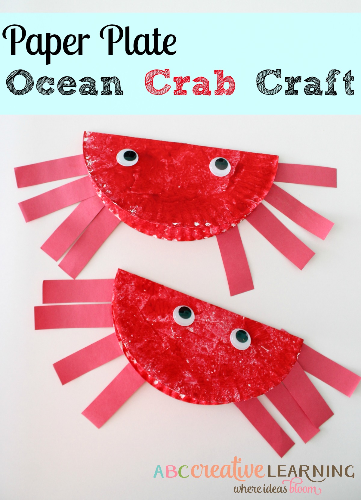Paper Plate Ocean Crab Craft